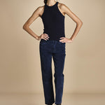 denim skinny cropped LINDY NAVYBLU true avenue