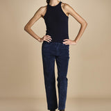 denim skinny cropped LINDY NAVYBLU true avenue