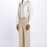 Pantalone lino spina LAMIA T2272F123 massimo alba