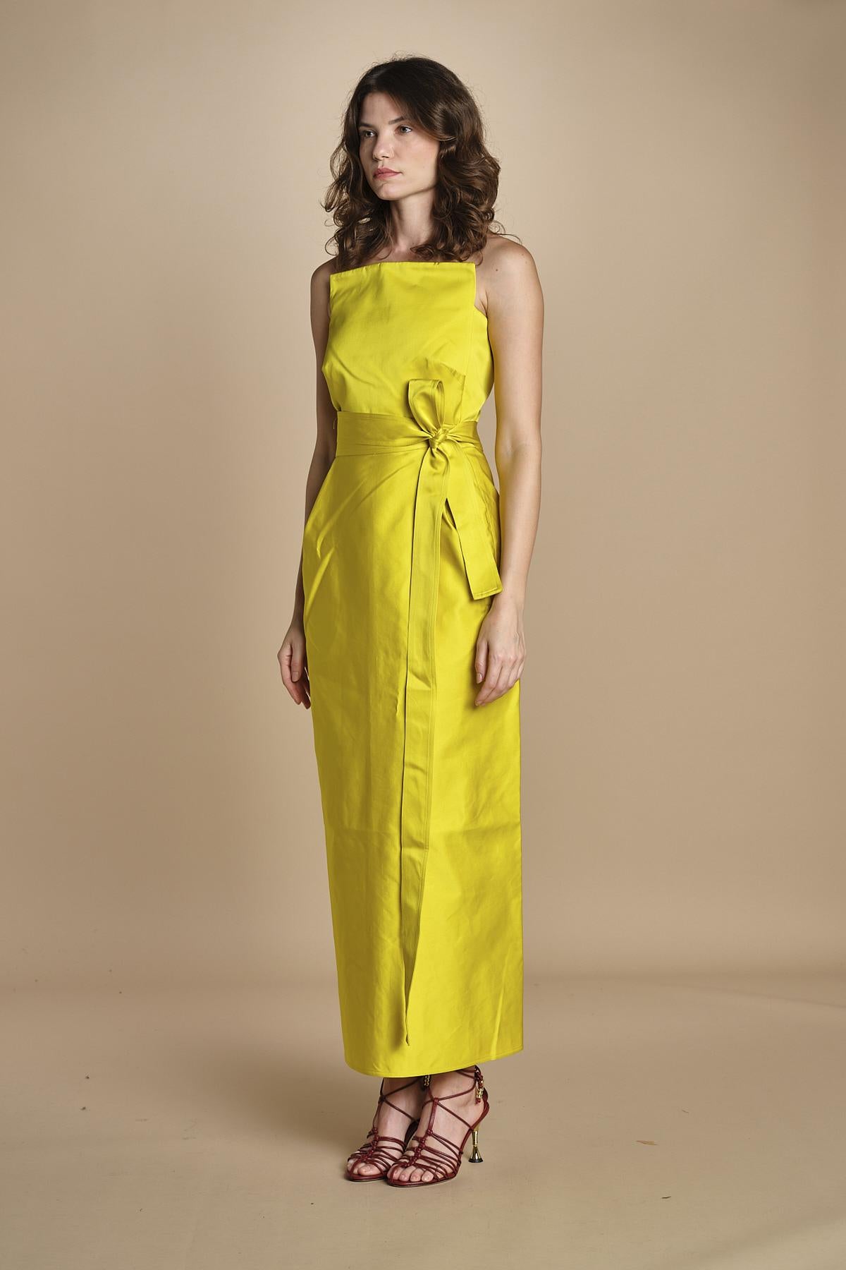 DOU abito lungo in raso DOU LEMON sofie d'hoore