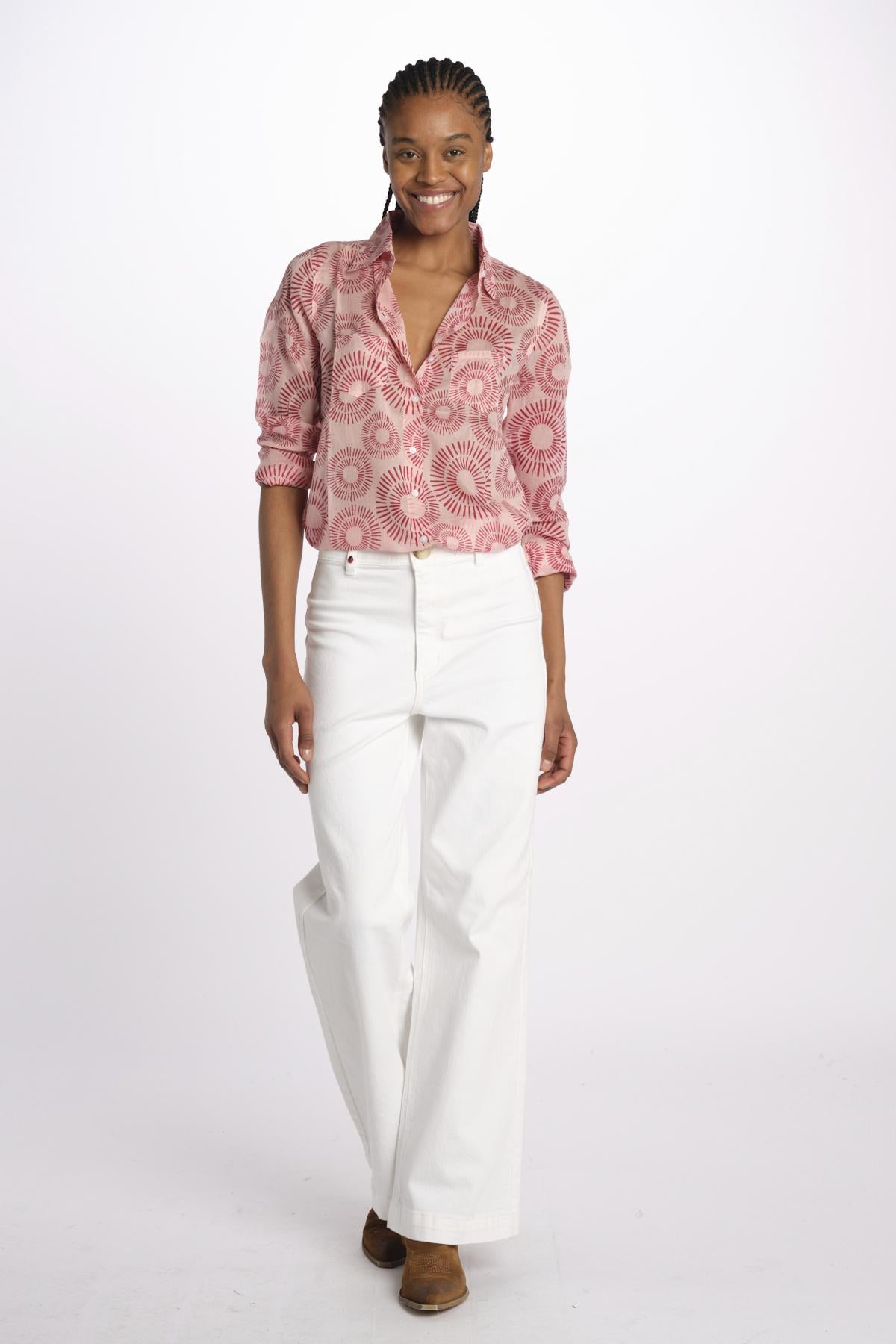 Camicia FLEUR SX7522 526J terre rouge