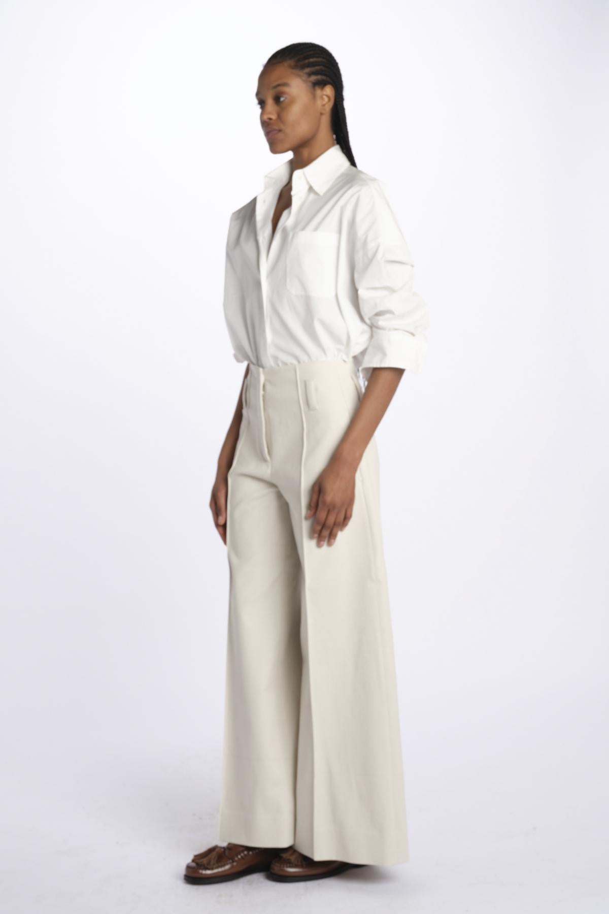 Pantalone ORIANA cropped nervature denim ORIANA540170 53 quelledue