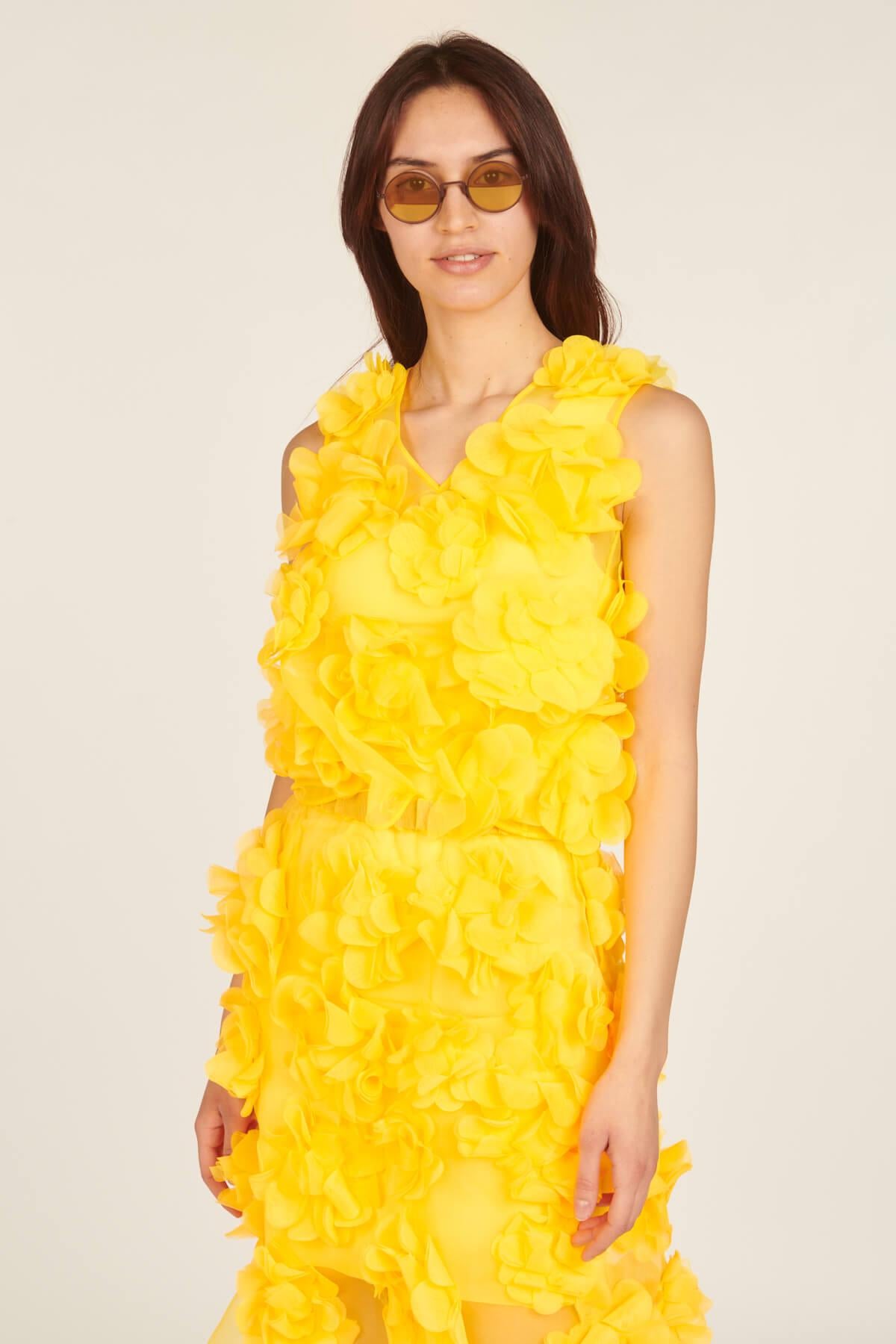 Top Fiori Applicati SS2149 SUNNYYELLOW paskal
