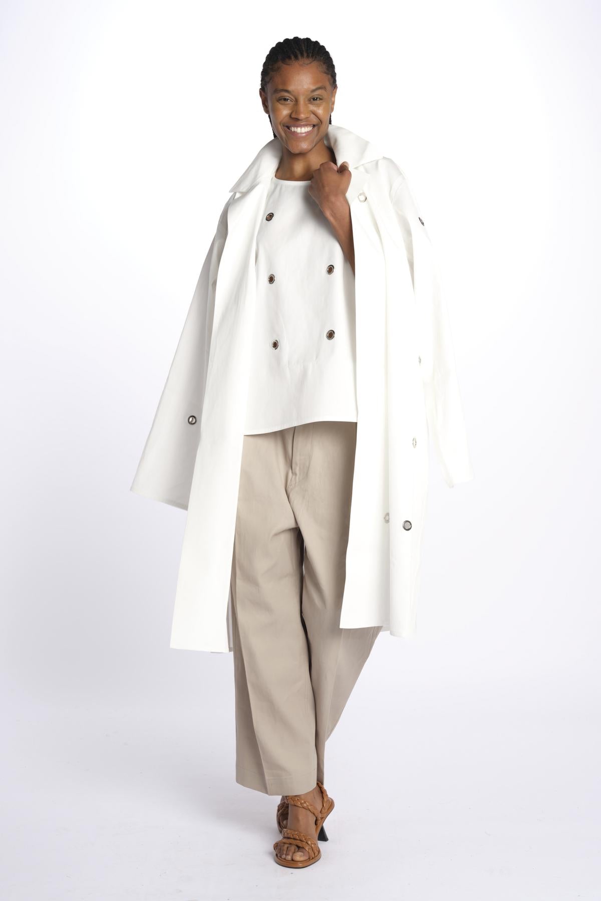 CHESTERFIELD Spolverino con anelli CHESTERFIELDD OFF WHITE sofie d'hoore