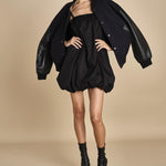 mini abito a palloncino CLOUD BLACK undress code