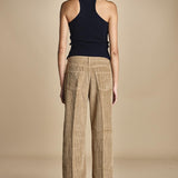 pantalone in velluto cropped ZELDA TOFEE true avenue