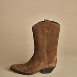 stivaletto medio texano. B10984-LIG-DC CUOIO buttero