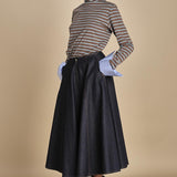 gonna a ruota in denim SISSI MJD406_MR0710 BLUE JEANS WBK jejia