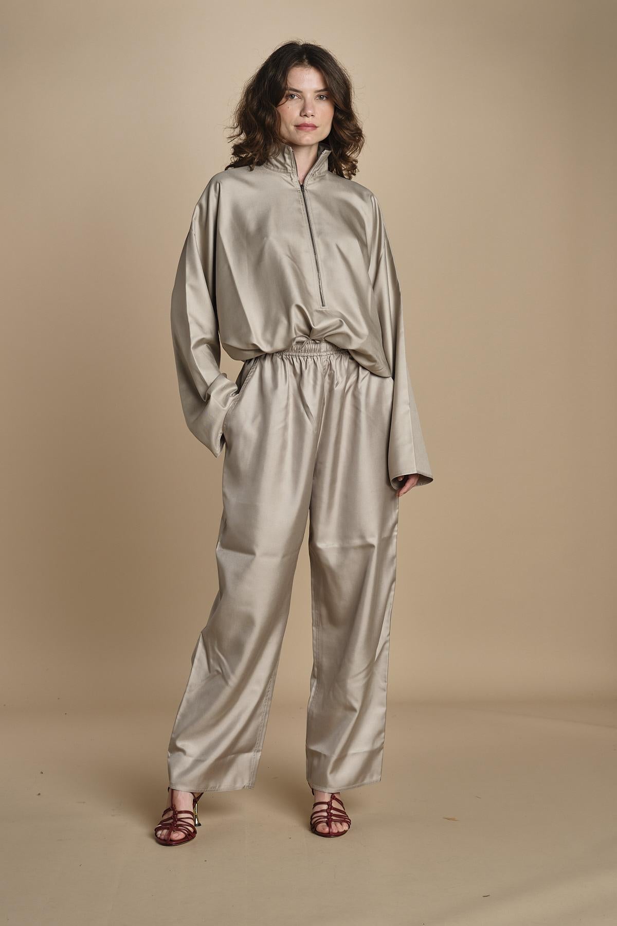 PASCH pantalone in seta con coulisse PASCH STONE sofie d'hoore