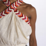 Top ricamo WILLOEMBROIDERY BEIGE chufy