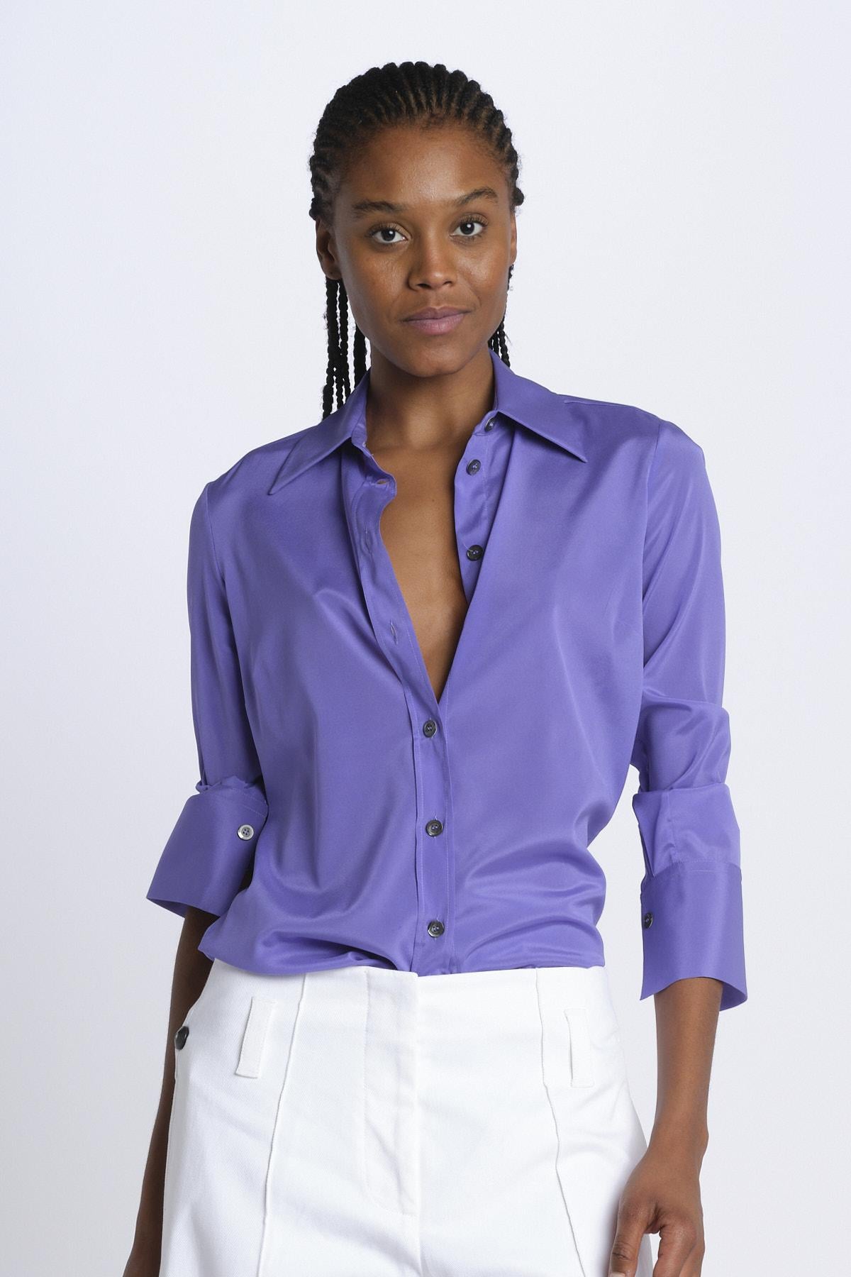 Camicia uomo seta colorata CA3382 8 milaura