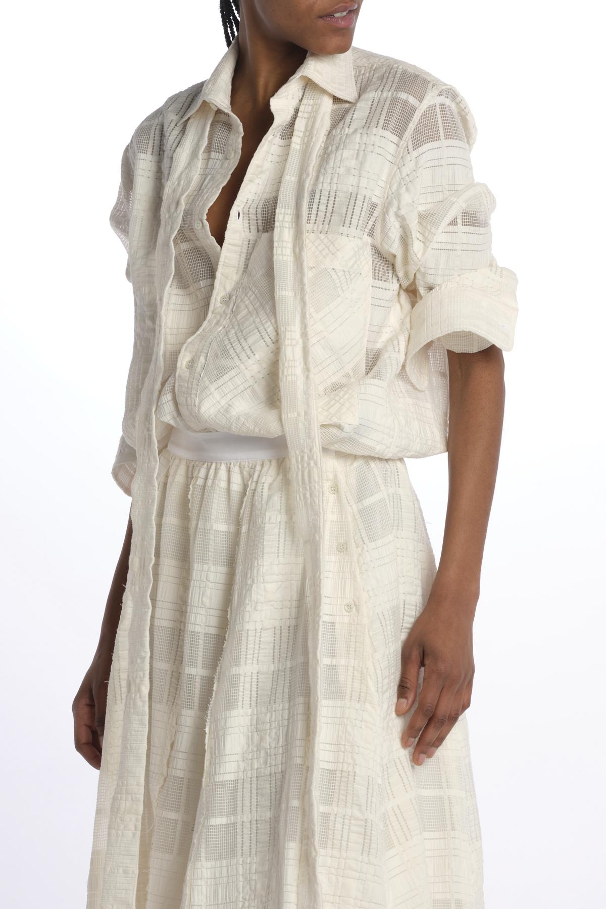 Gonna Jacquard PHOEBE SKIRT WHITELACE jejia