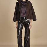 top senza manica con drappeggio TUX F25-141 039 CHOCOLAT oscar