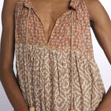 Abito s/m fiori piazzati Maxi Hippydress Sleeveless MHS TD1 CR1 yvonne s.