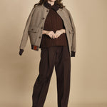 gilet trecce D230514A MORO milaura