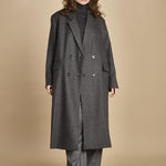 cappotto doppiopetto over. MAN0053 GRI0125W soeur