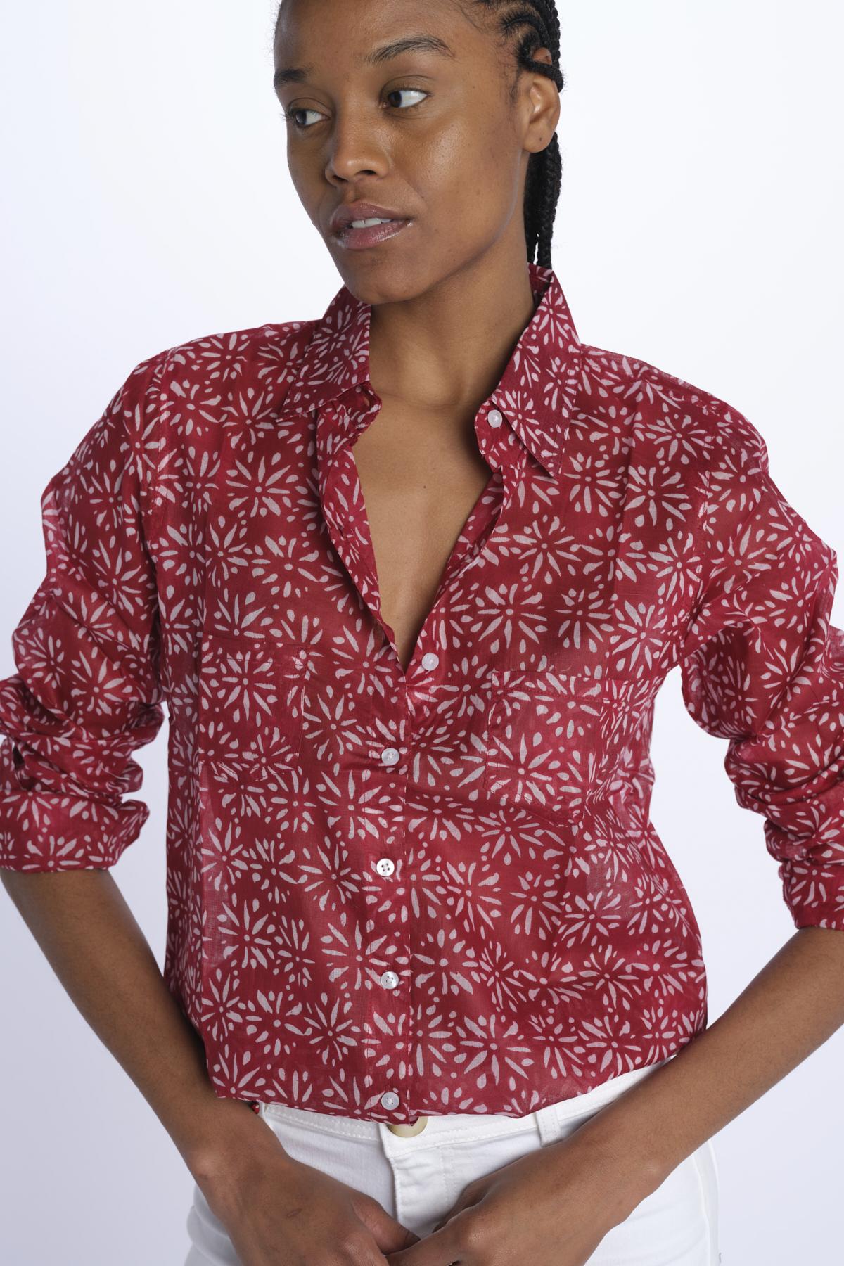 Camicia FLEUR SX7522 526S terre rouge