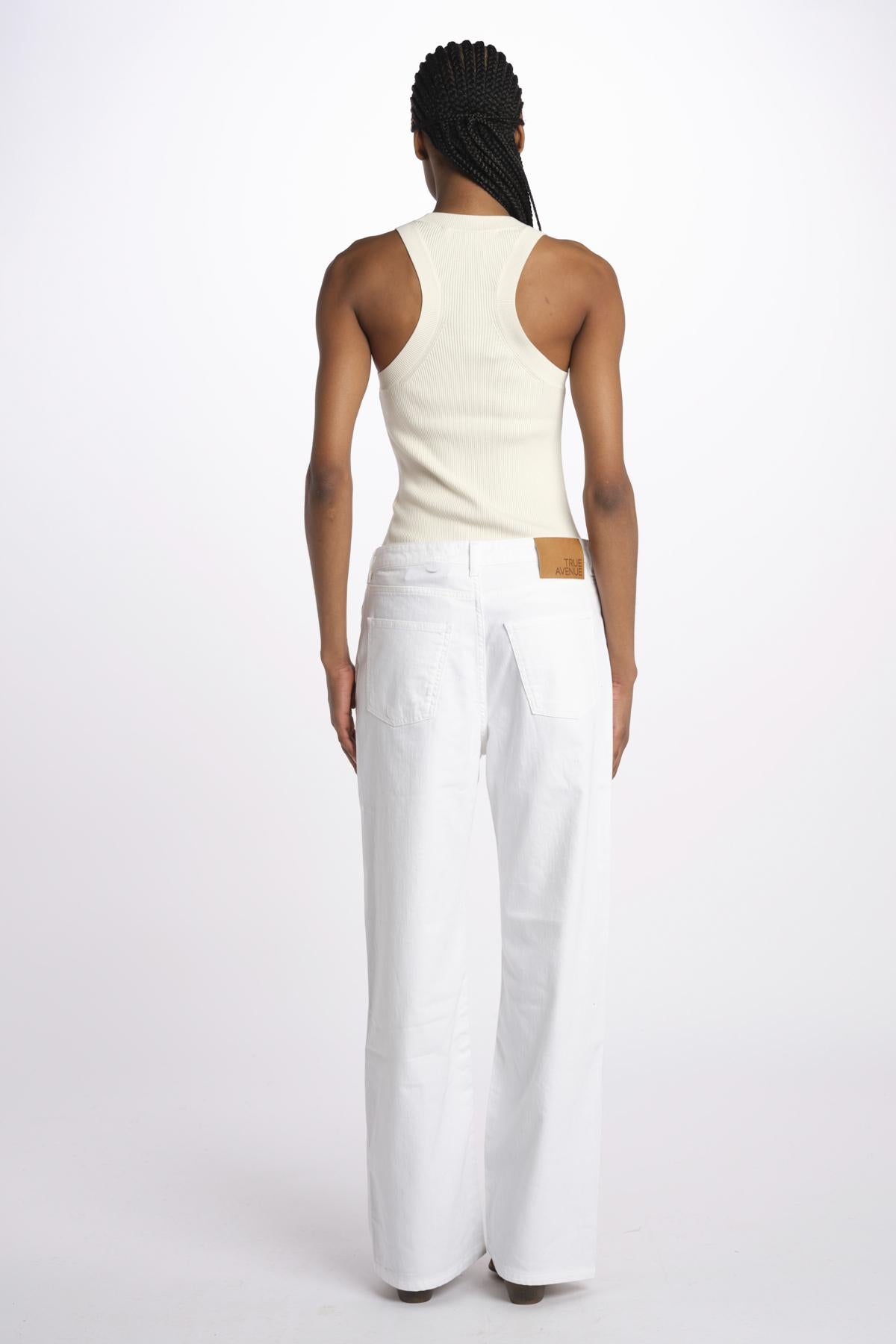 Denim ZELDA combo cropped ZELDA IVORY true avenue