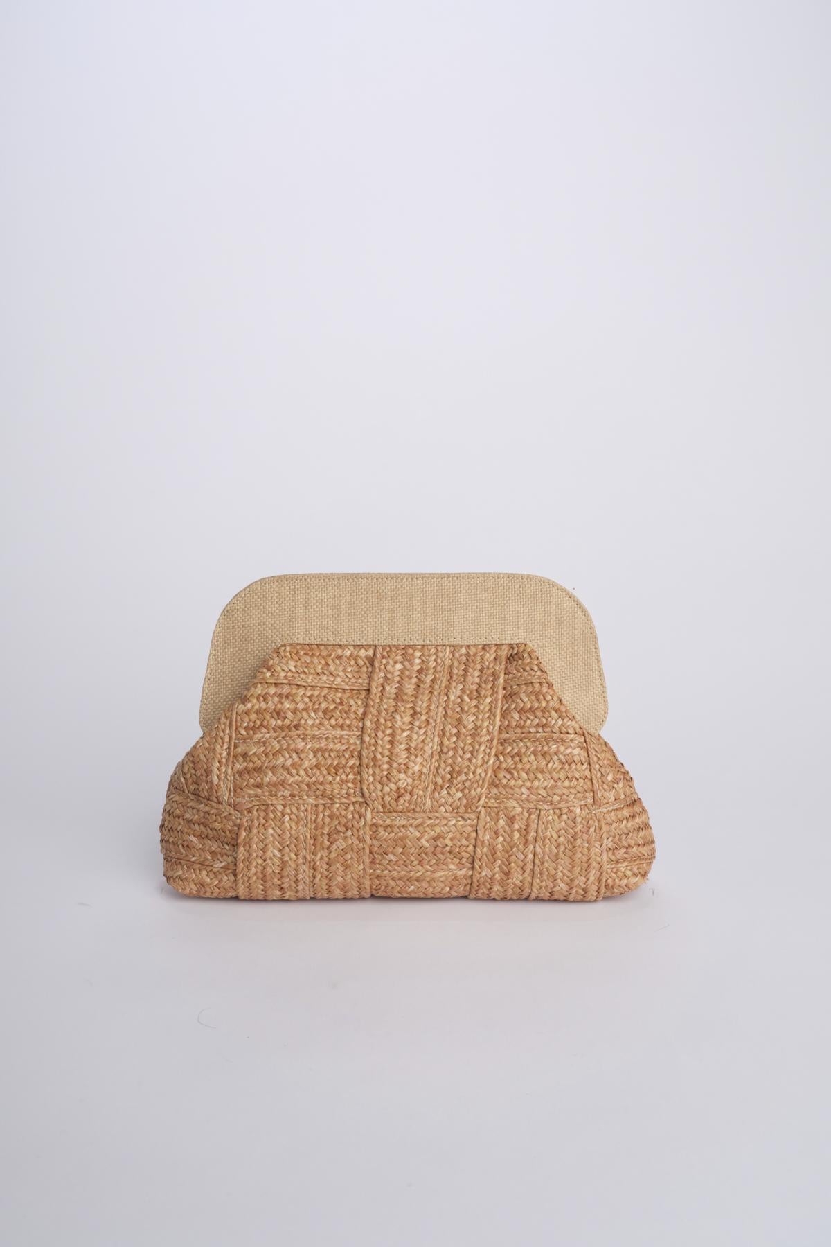 Clutch paglia DALIA TAPE A01 via mail bag