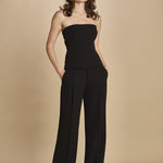 top bustier in cady 31351-313 NERO 29 federica tosi