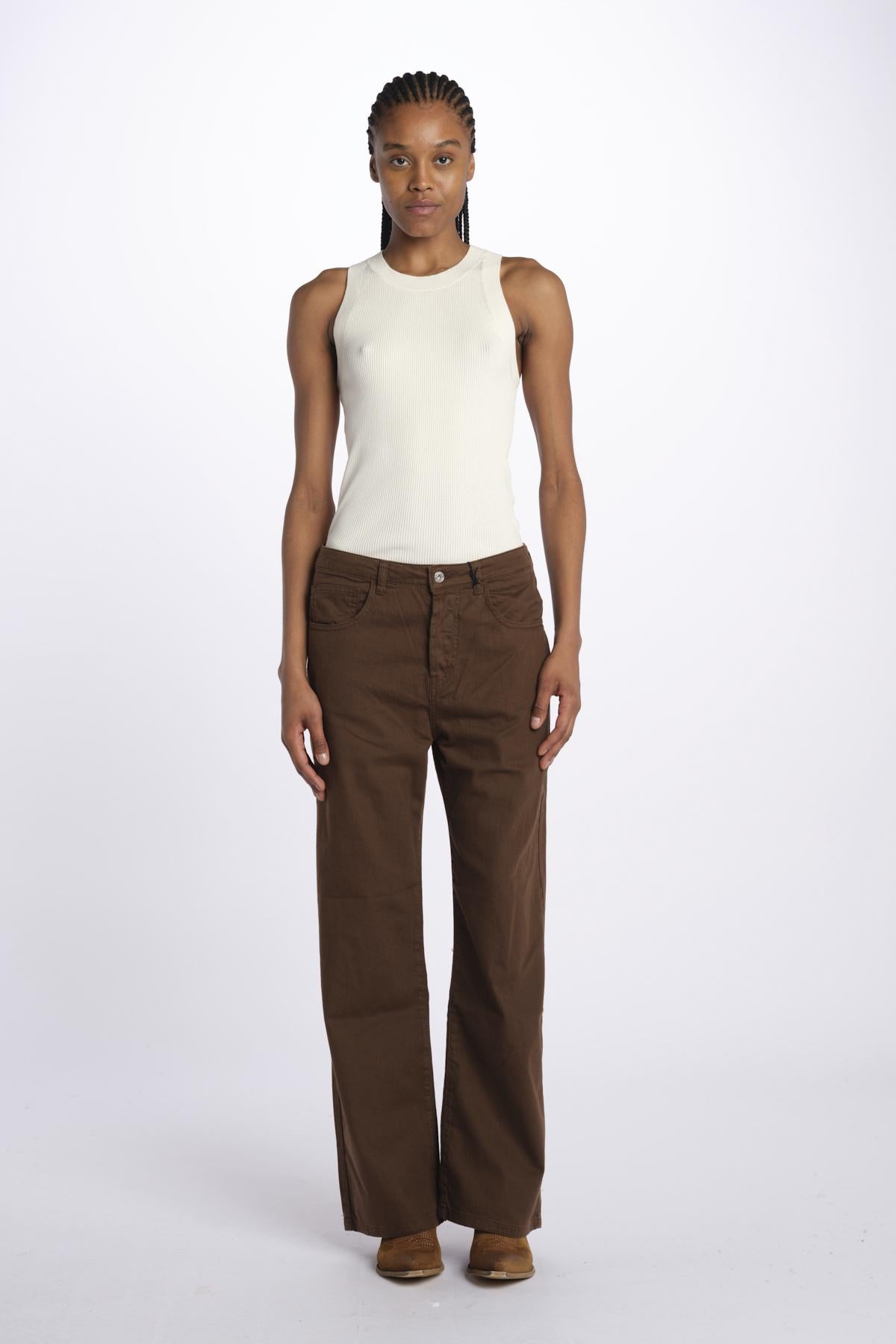 Denim ZELDA combo cropped ZELDA CHOCOLATE true avenue