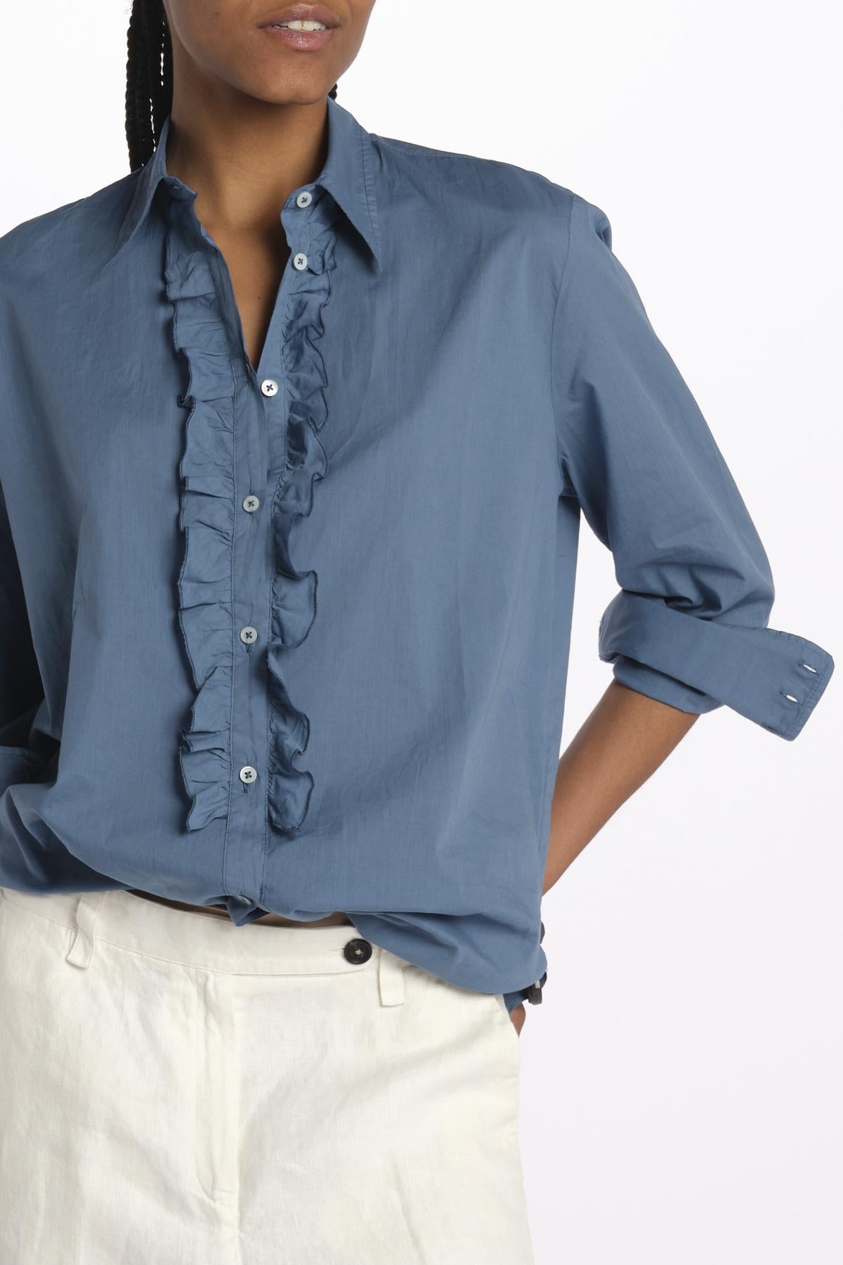 GEMMA camicia con rouches M27D0GEMMAT0278 U562 massimo alba