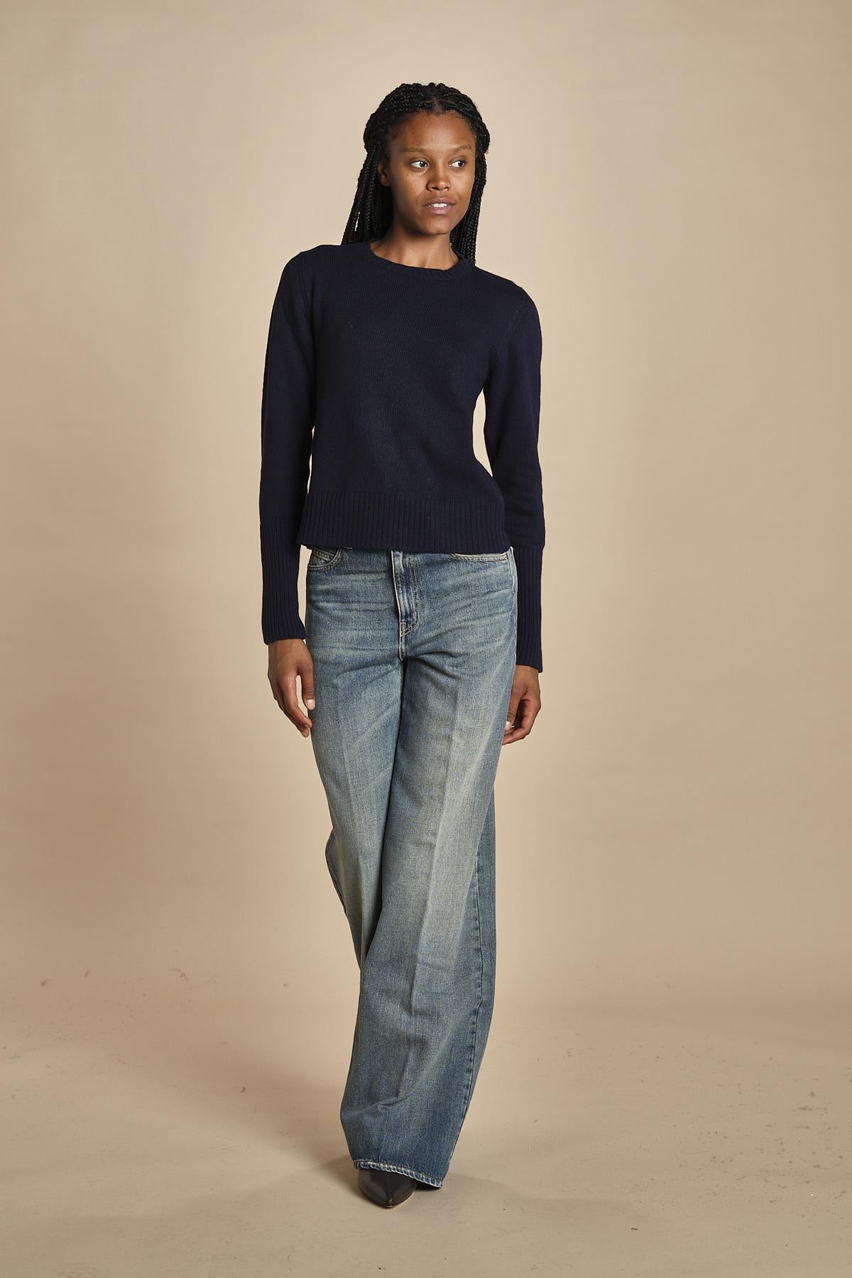 d2501005 girocollo slim by milaura. d2501005 866 BLU milaura