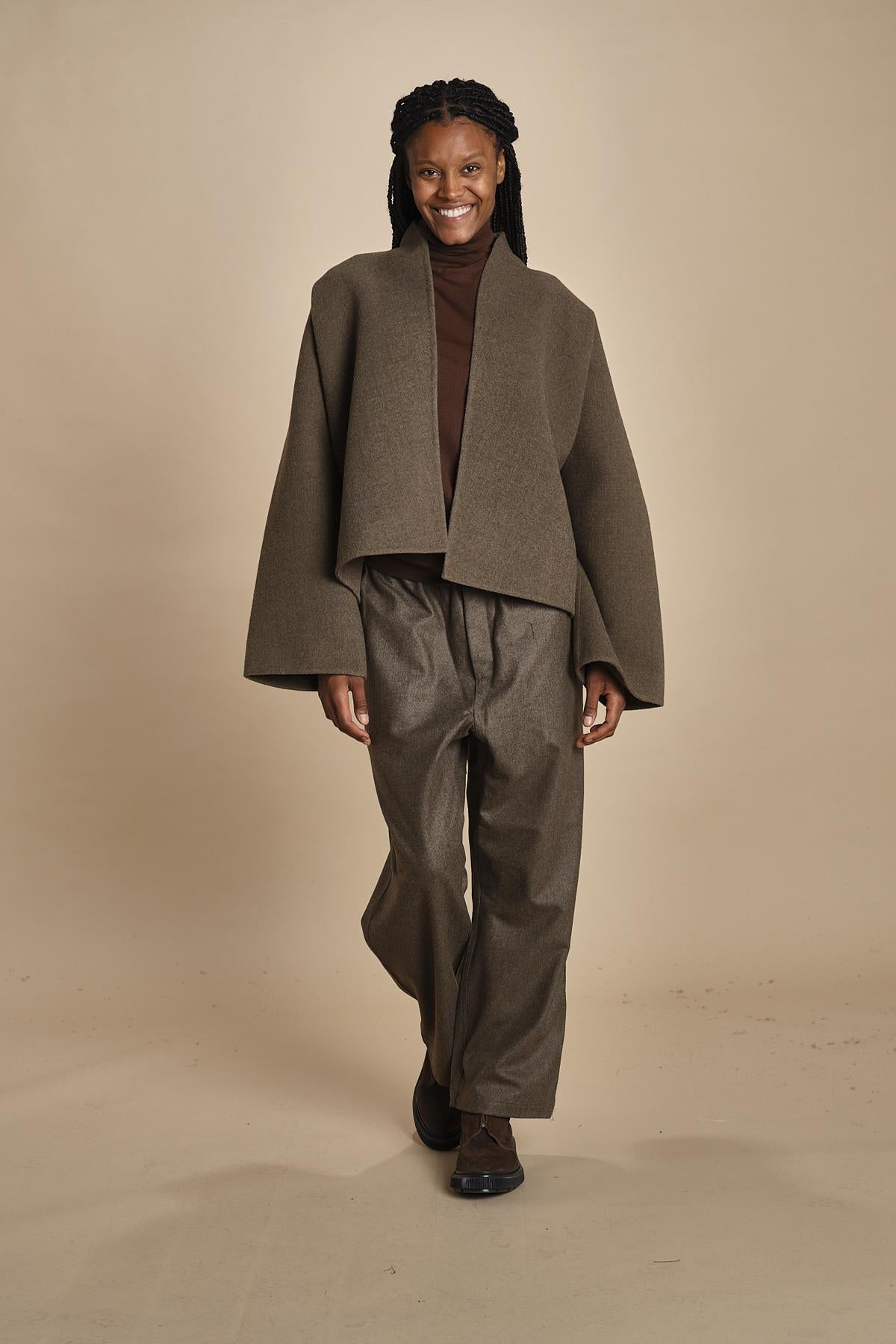 CAPA easy jacket in panno CAPA MINK TAN sofie d'hoore