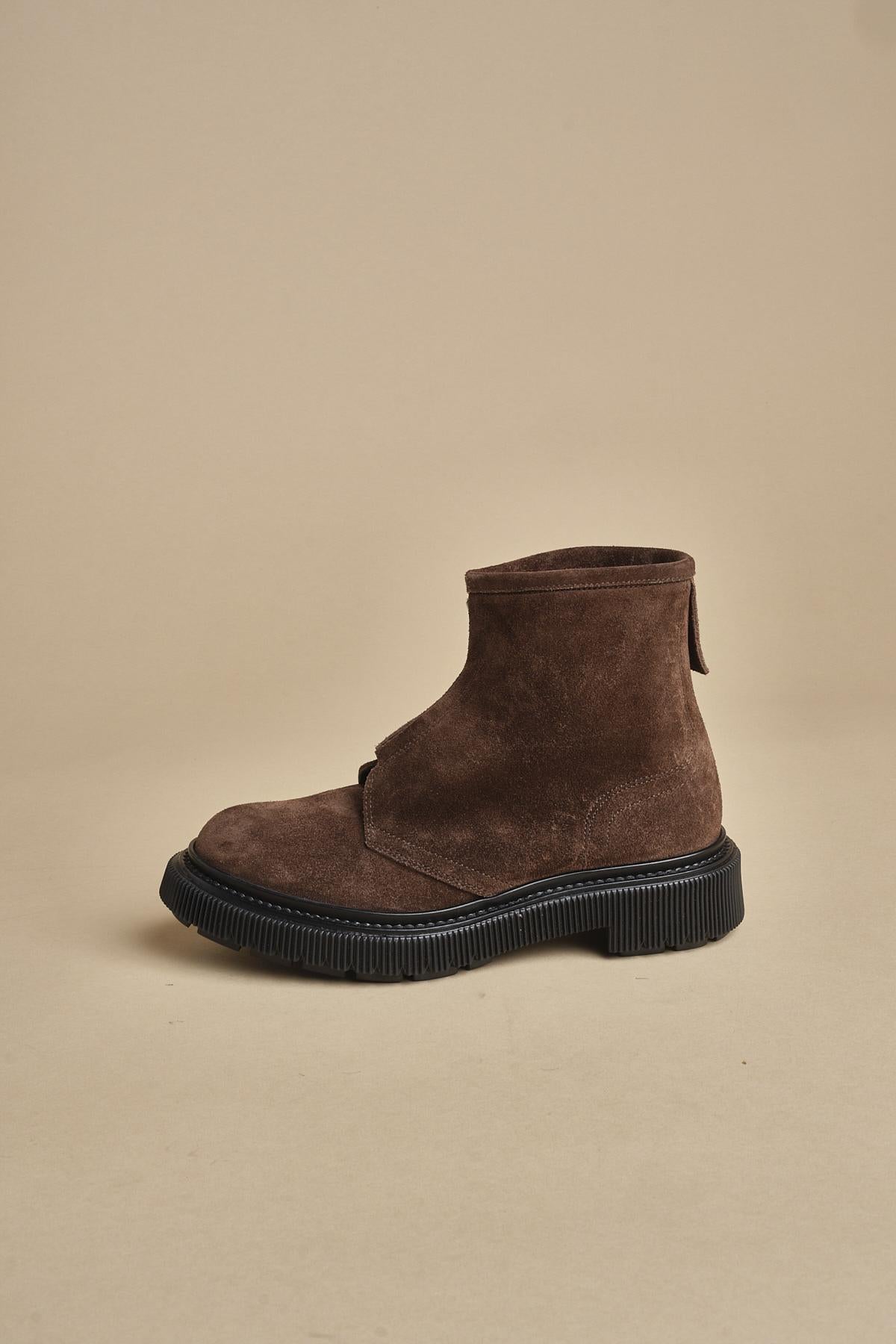 scarponcino in camoscio con zip 197 DARKEARTH adieu