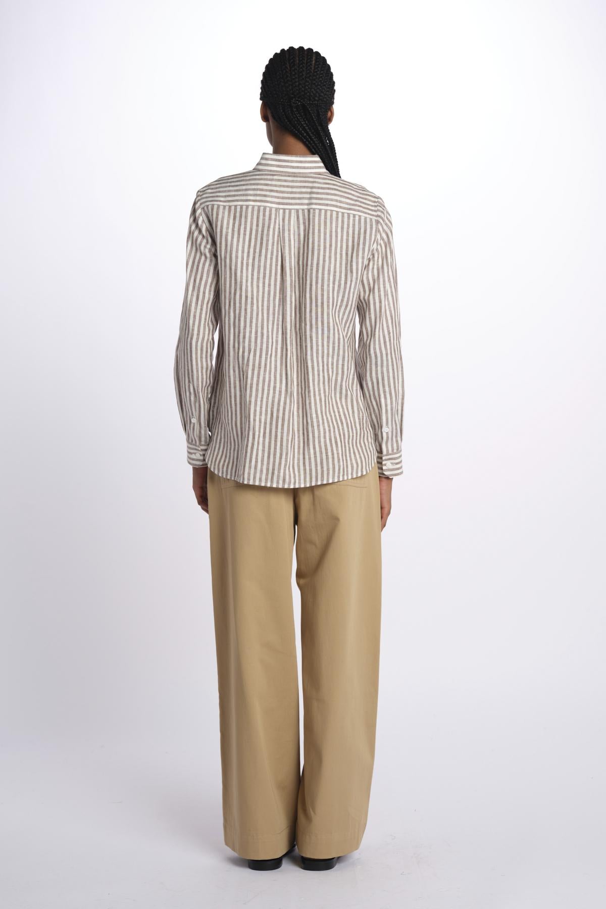 Camicia JOSEF lino righe 2515111052600 014 weekend maxmara