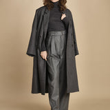 pantalone con due pinces occhio di perenice. PAN0173 GRI0125W soeur