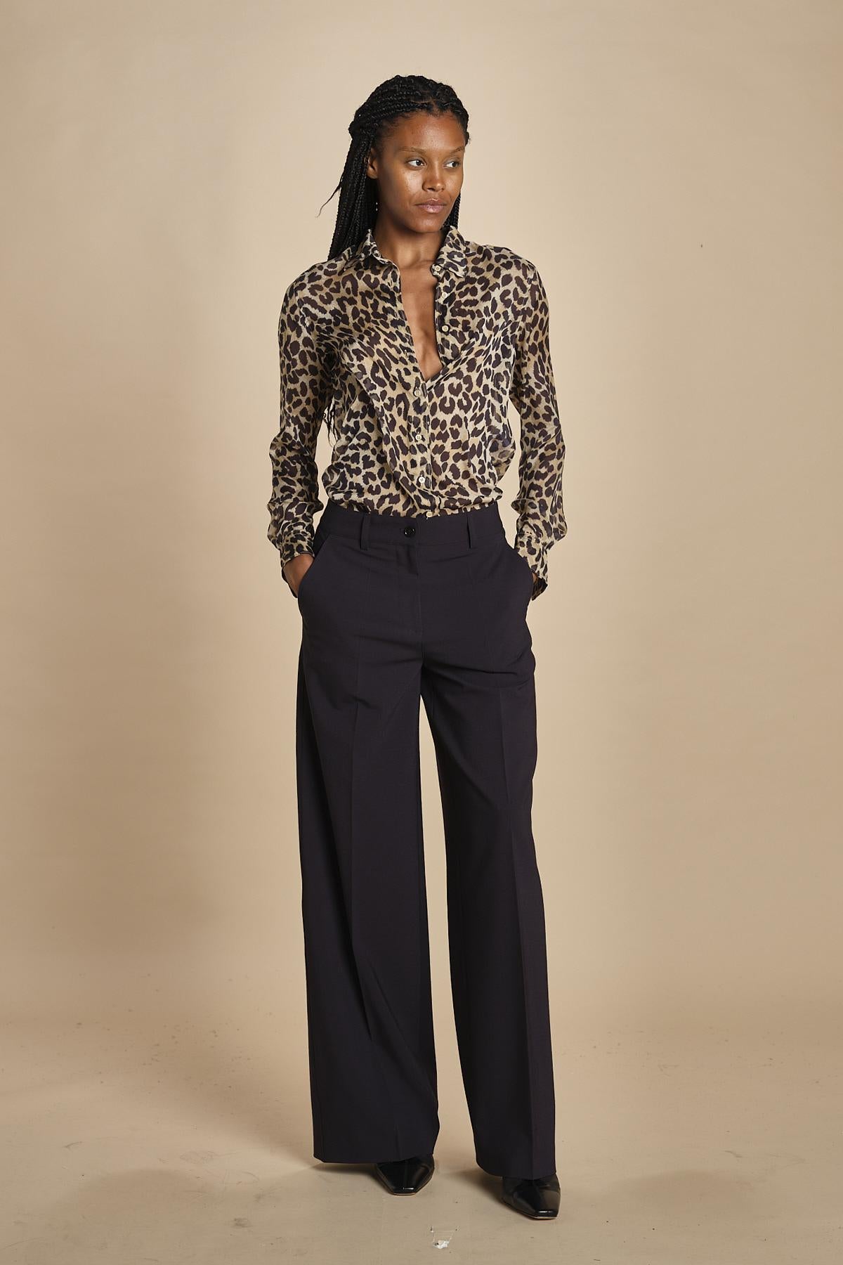 0188 pantaloni pences tela lana MOD.0188 BLU aspesi