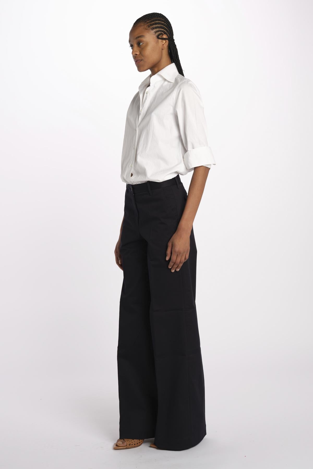 Pantalone NADIA co/ stretch NADIA NAC120 P01 NAVY nine in the morning