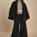 pantalone con nervature. ORIANNA ORN01 NERO nine in the morning