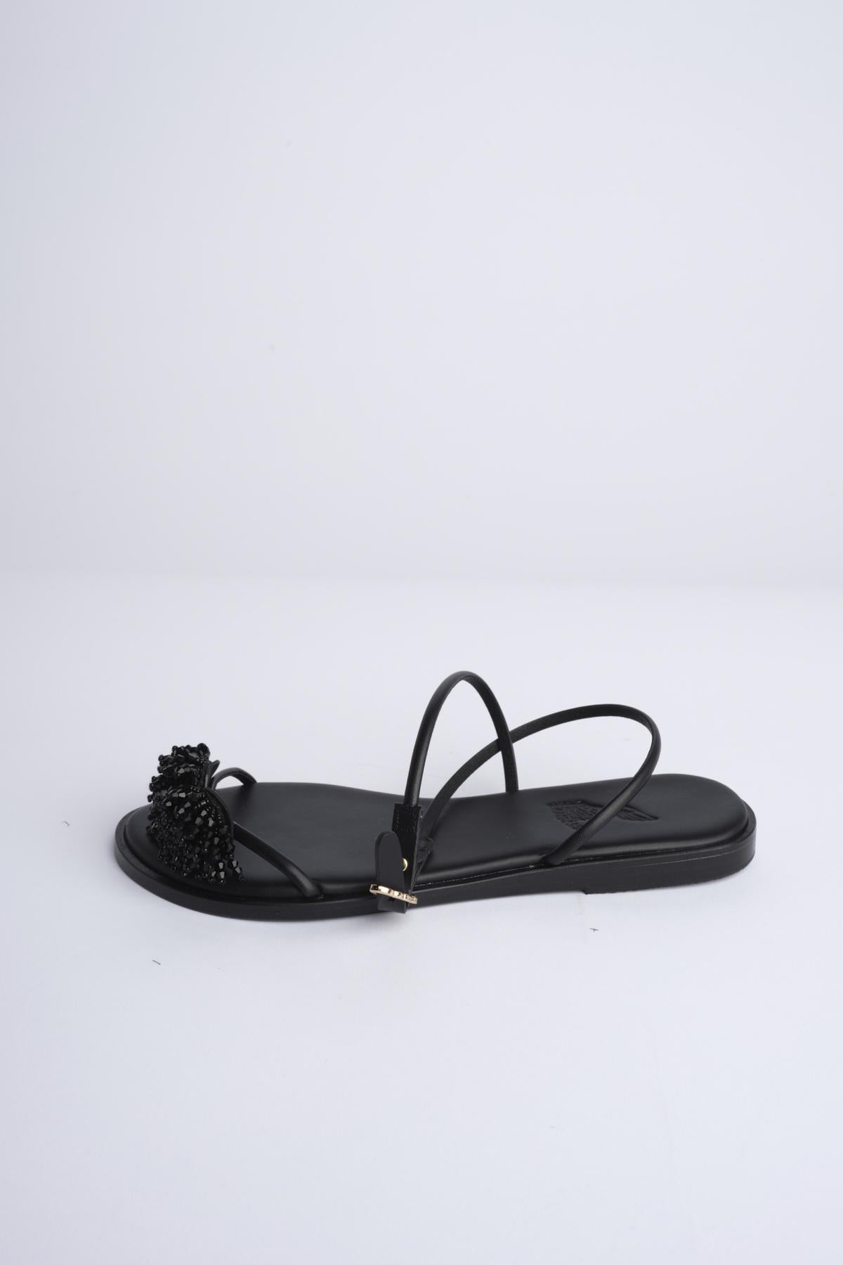 Sandalo EMMA con perline EMMA BLACK ancient greek
