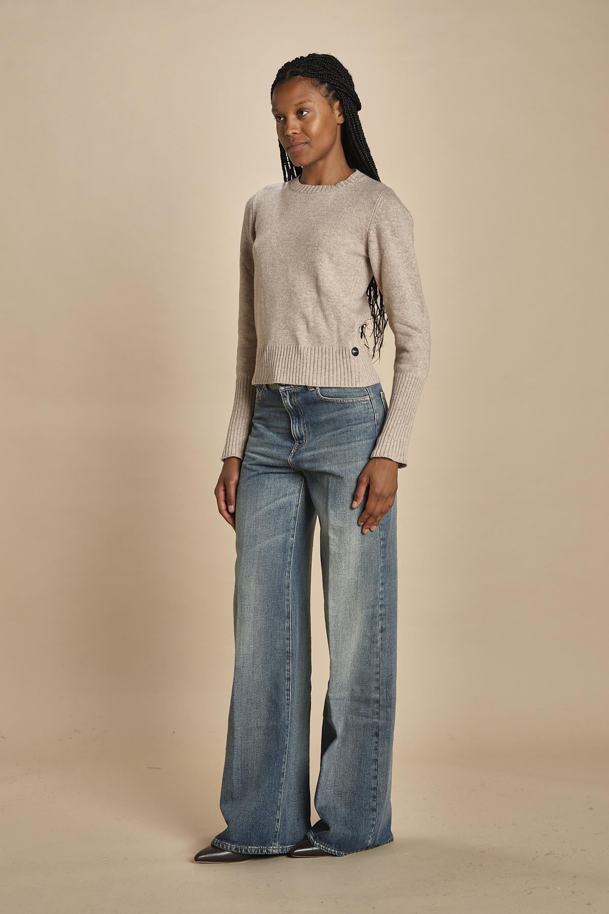d2501005 girocollo slim by milaura. d2501005 806 CUMINO milaura