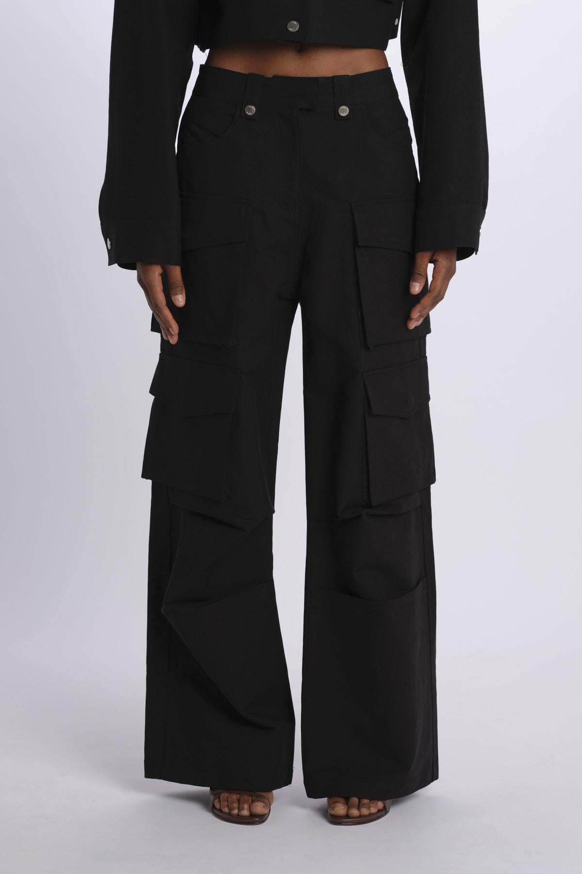 Pantaloni con tasconi LV24S-PT11 BLACK lvir