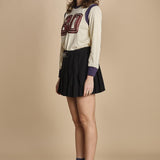 mini gonna pieghe. ADELINE 001 BLACK sea ny