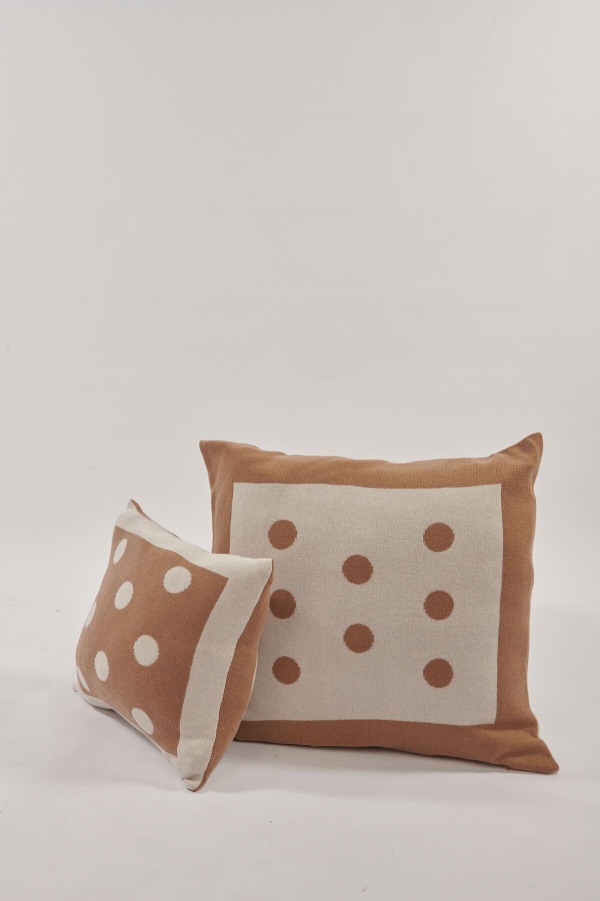 Cuscino Pois 60x60 C2100414A CAMMELLOAVORIO milaura