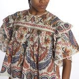 Camicia BOHO GLAM stampa fiore 344858 OFFWHITE farm rio