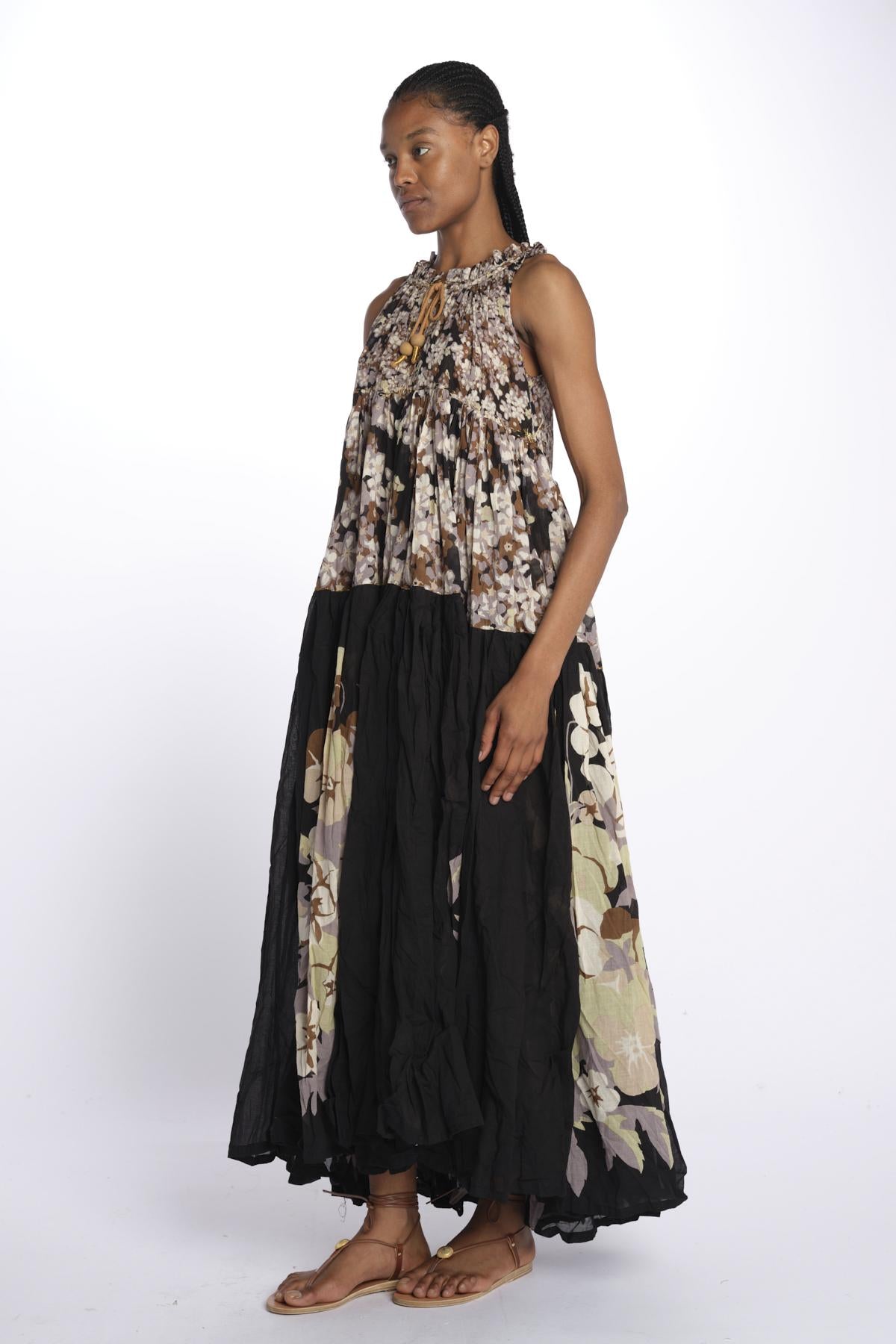 Abito s/m fiori Maxi Hippydress Sleeveless MHS FF4 BFF4 yvonne s.