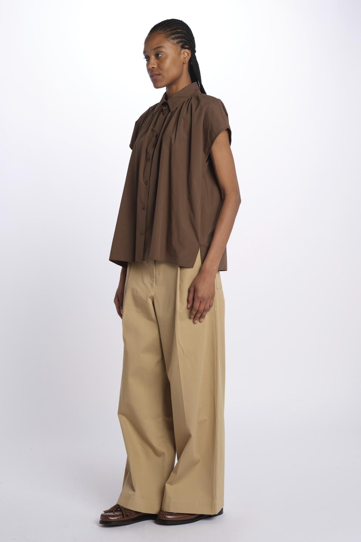 Camicia VALLO m/c poppeline 2515111032600 011 weekend maxmara