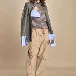 pantalone cargo in velluto TEA MJD231_ATEX42 J0036 jejia