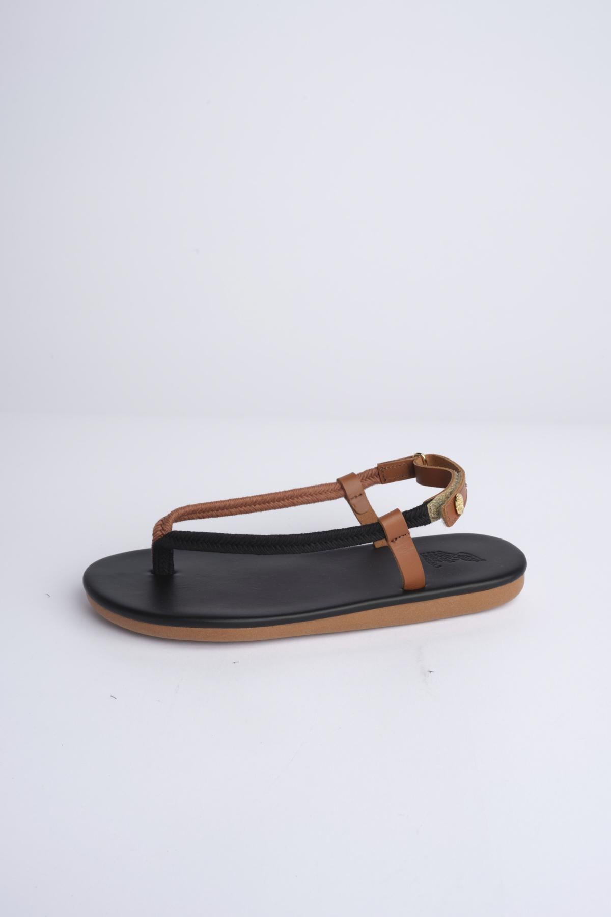 Sandalo Infradito ZOI bicolore ZOI BLACK TAN ancient greek