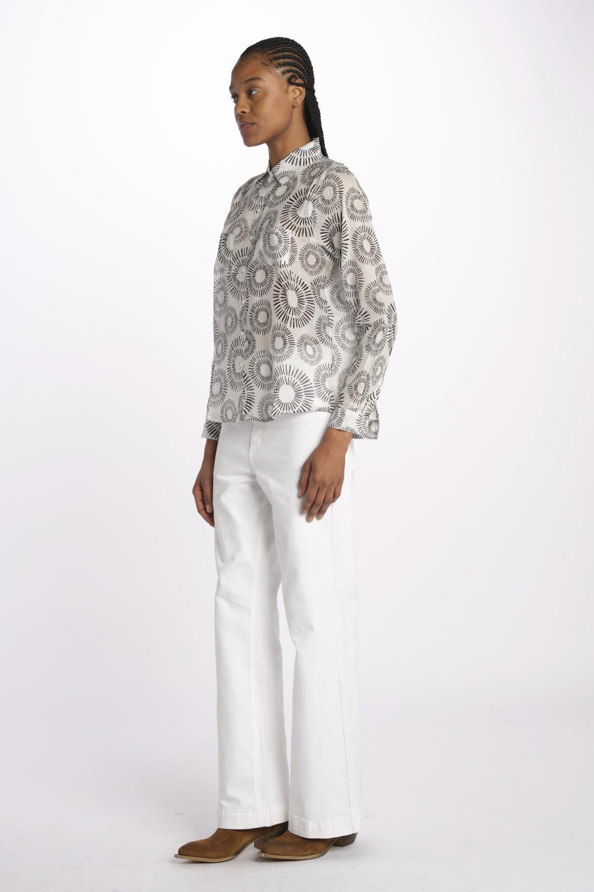 Camicia FLEUR SX7522 400J terre rouge