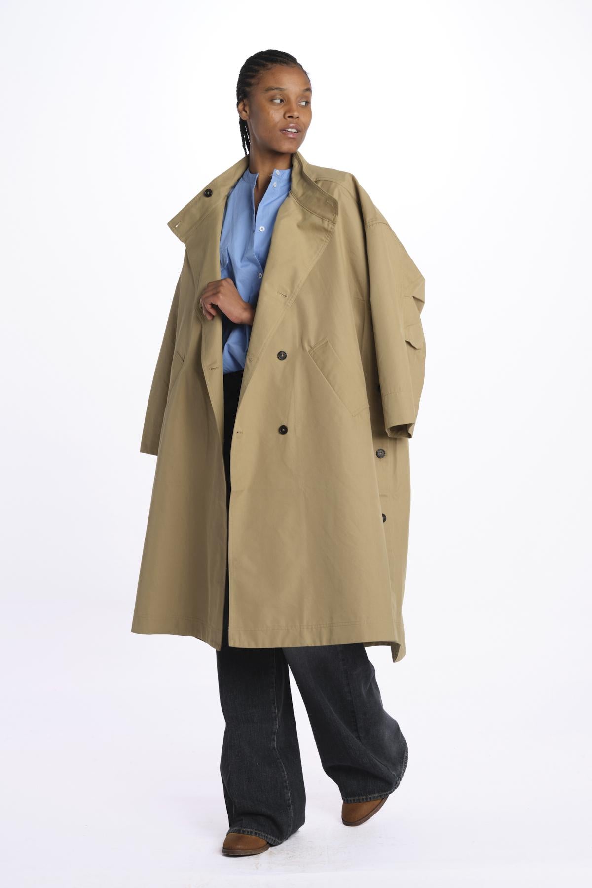 Cotton canvas raincoat – MILAURA