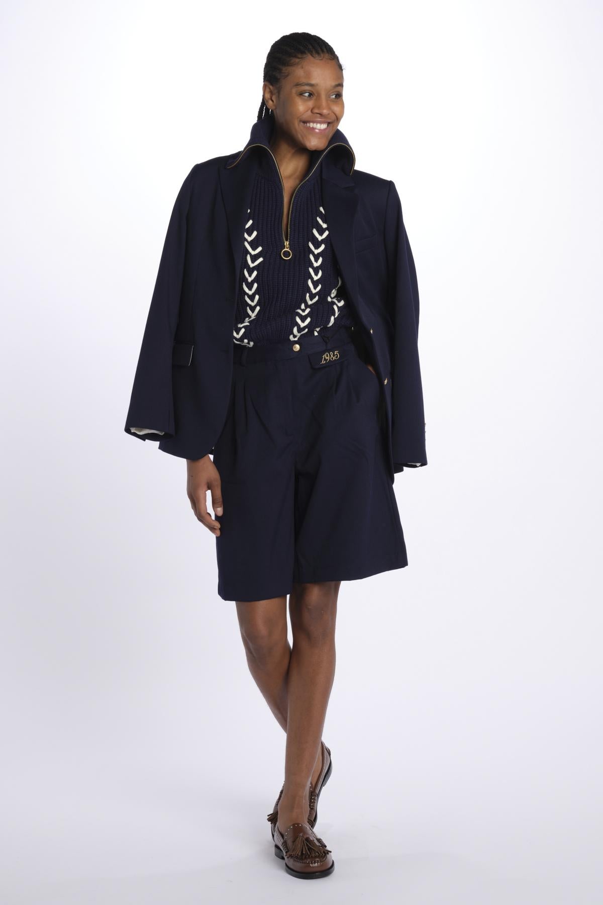 gilet con zip e ricami 179653 U410 scotch&soda