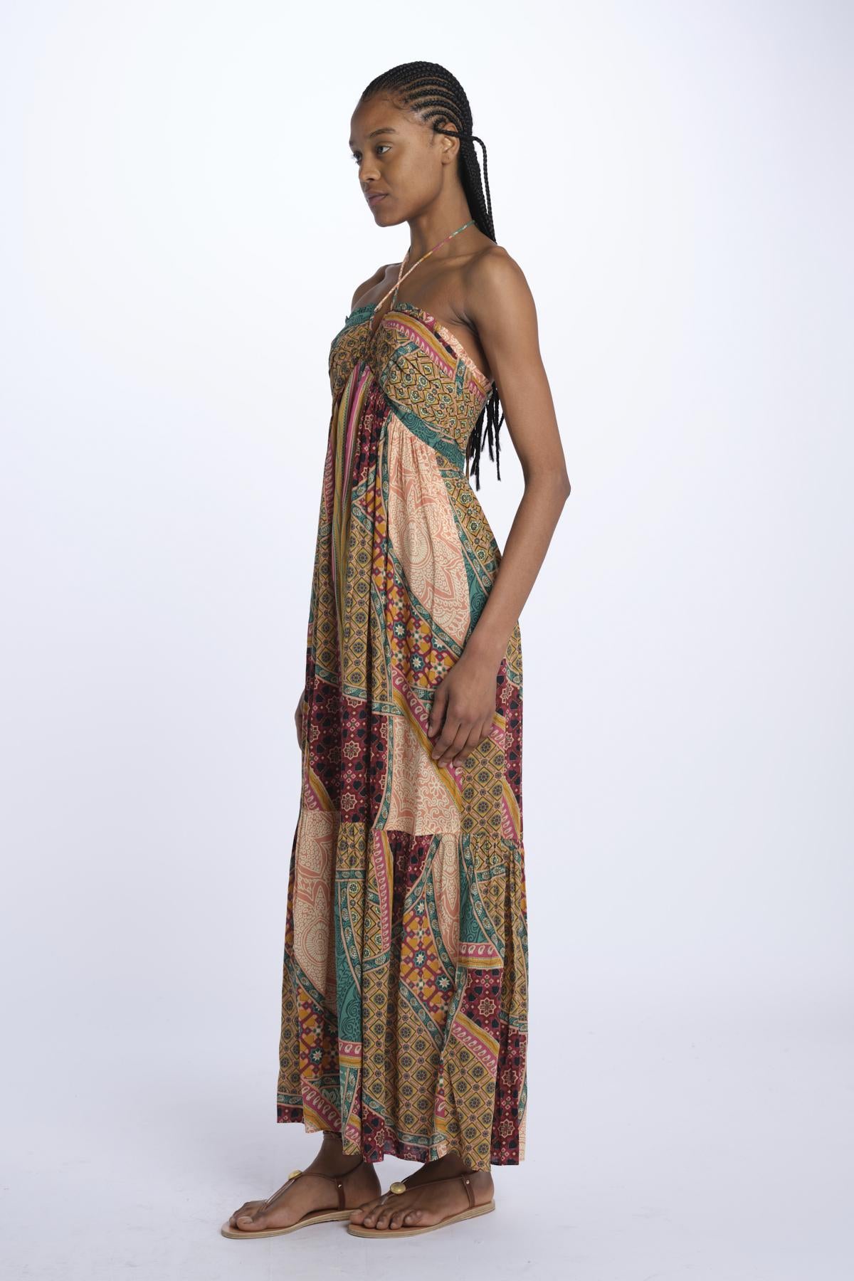 Abito FRAN lungo patch FRAN MULTICOLOR ba&sh