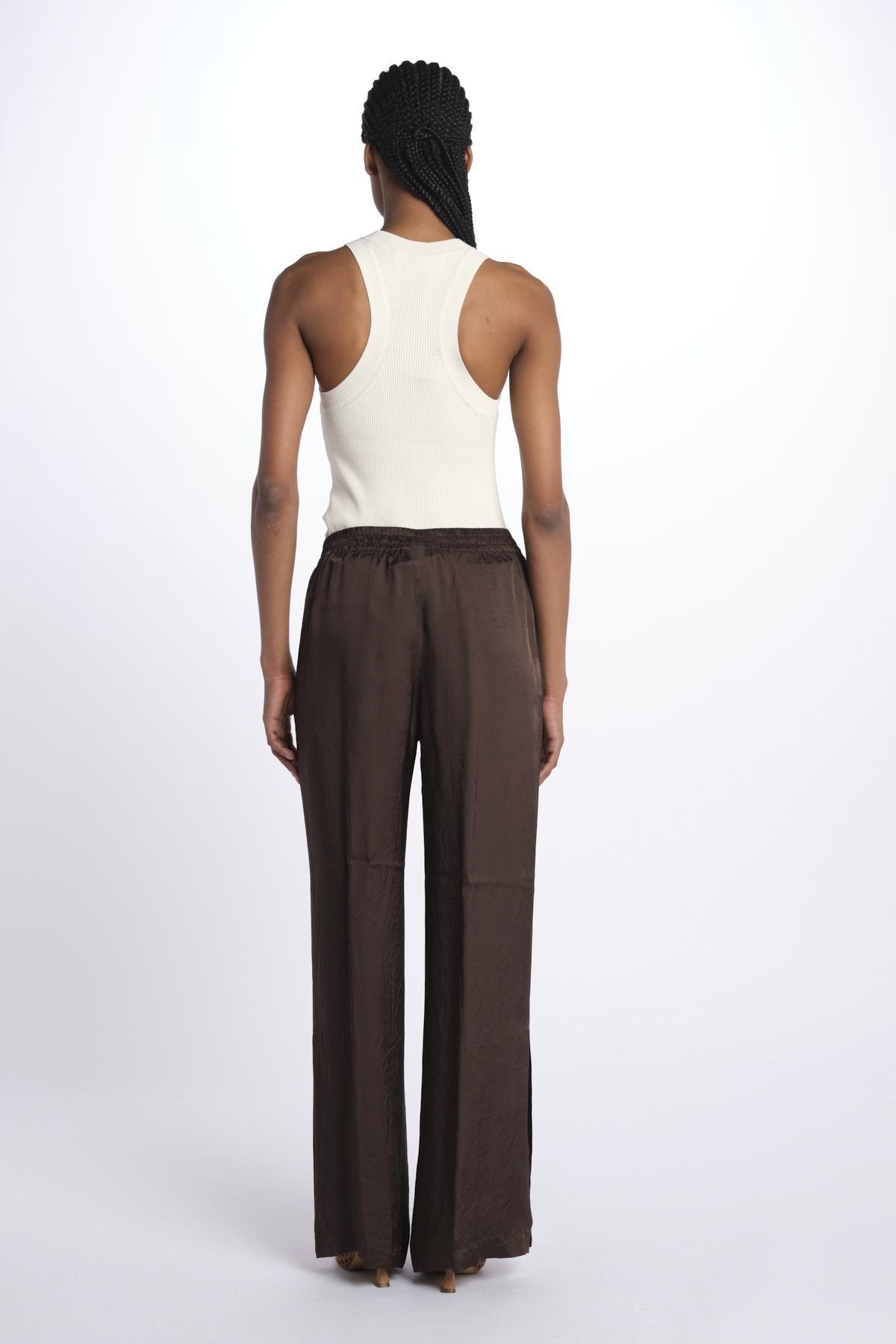 Pantaloni viscosa MOD.0187 CAFFE aspesi
