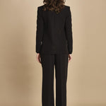 giacca doppipetto in cady 30303-313 NERO 29 federica tosi